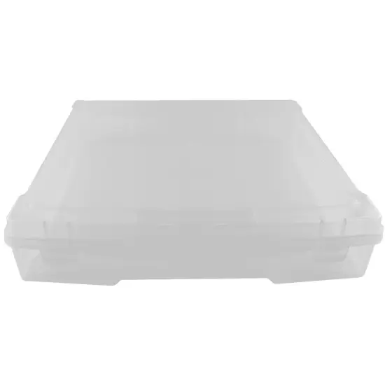 Pioneer Plastics MSB01C Clear Scrapbook Storage Supplies Container, 13.75" W x 13" D x 2.875" H {4}