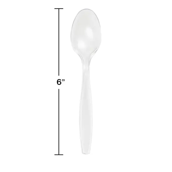 600 pc Bulk Clear Plastic Spoons {3}