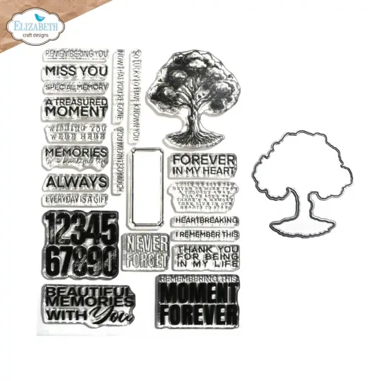 Elizabeth Craft Stamp And Die Set-Tree of Life {1}