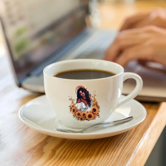 Girl Flower Pet Stickers - Washi Tape Set {5}