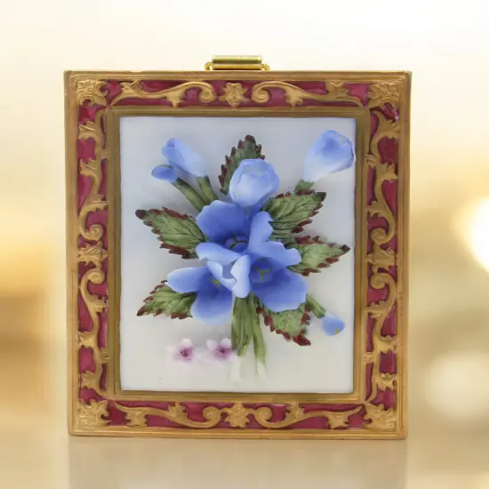 Ceramic Blue Bonnet Flower Wall Plaque, Texas Flower, Texas Home Decor, Spring Decor, Gift for Mom {2}