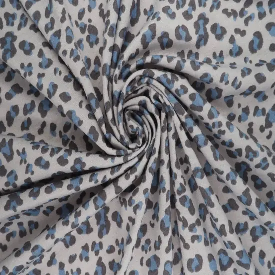 1 Yard French Terry Knit Fabric Animal Print 58/60" Width DUSTY ROSE {2}