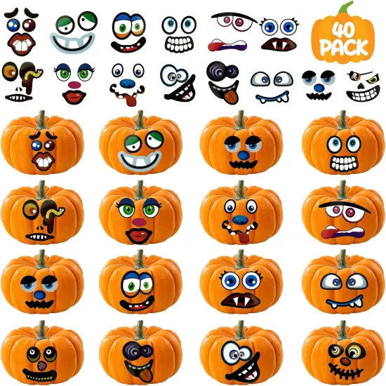 40Pack Pumpkin Stickers {1}