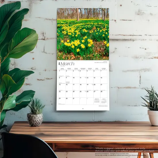 Illinois Wild & Scenic | 2026 12 x 24 Inch (Hanging) Monthly Square Wall Calendar | Plastic-Free {5}