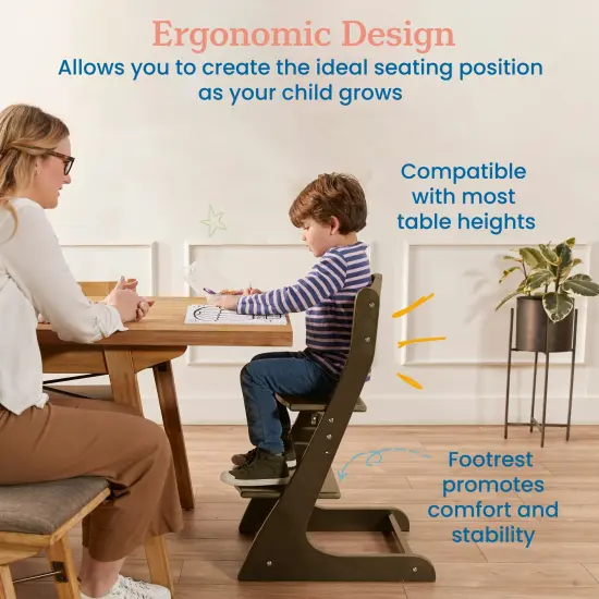 Grows with Me Chair, Transitional Chair Grey Wash {5}