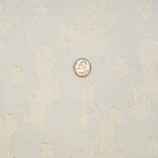 1 Yard Sheer Banana Floral Jacquard Chiffon Apparel Fabric 57/58 Inch Width {1}