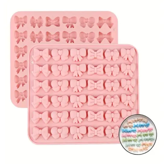 Bowknot Pink Cand Silicone Mold {4}