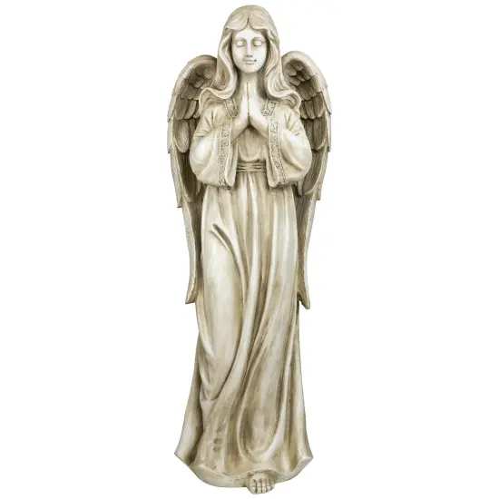 Northlight Standing Praying Angel Outdoor Garden Statue - 46" Beige {3}