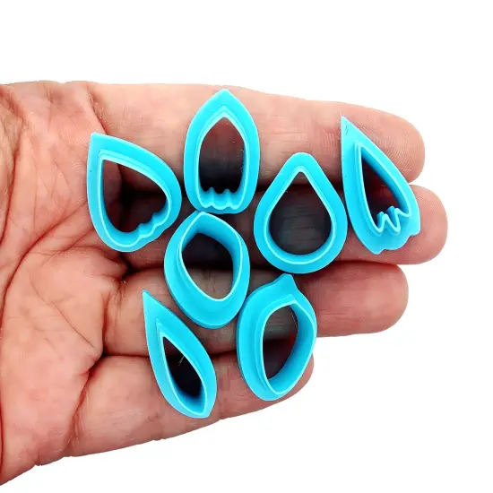 Flower Petal Clay Cutters, Small Size, 8 Styles, Adorabilities {2}