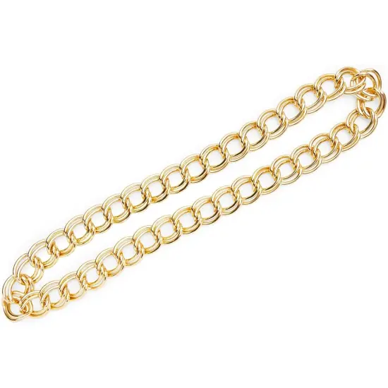 Gold Chunky Necklace, Cuban Link Chain, Hip Hop Accessories 36 inch {6}