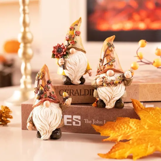 3 Pcs Fall Gnomes Decor for Table Indoor Outdoor(Medium) {2}