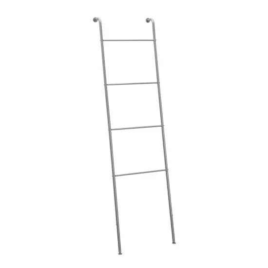 Classic Home, Bath, Bedroom, Closet Leaning Ladder Rack Silver {3}