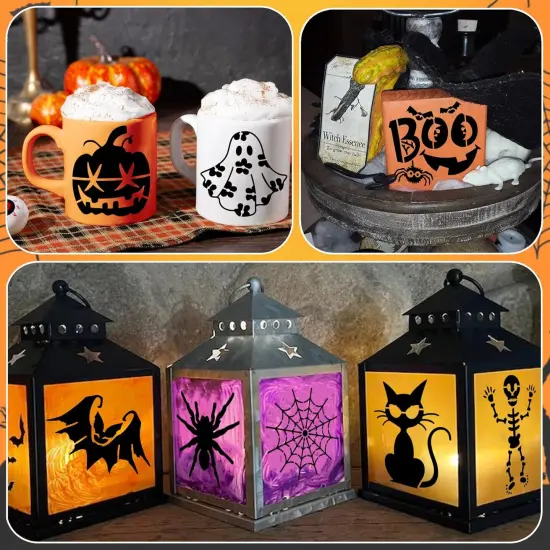 60pcs Small Halloween Stencils for Crafts(60 halloween) {6}