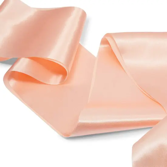 Shell Pink Satin Sashes for Pageants, Bachelorette Party, Prom (4 x 33 in, 24 Pack) {6}