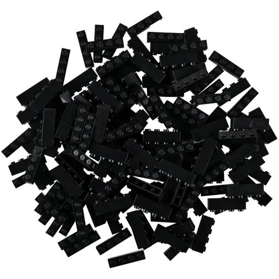 Strictly Briks Classic Bricks Starter Kit, Black, 144 Pieces, 1x4 Inches, Building Creative Play Set for Ages 3 and Up, 100% Compatible with All Major Brick Brands {1}