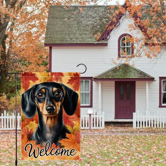 Welcome Fall Garden Yard Flag 12x18 Inch(RMQ-649) {1}