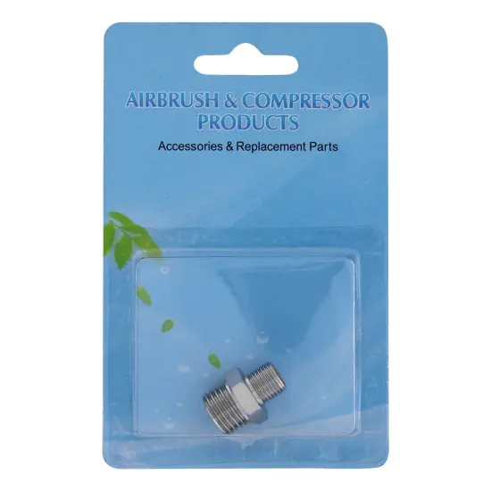 1/8" BSP Male to 1/4" BSP Male Fitting Conversion Adapter Nipple {4}