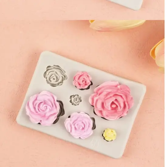Rose Variety silicone mold {4}
