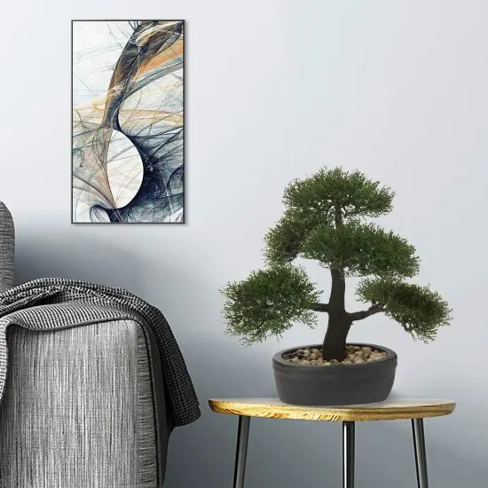 rtificial Bonsai Tree Juniper Faux Plants {2}