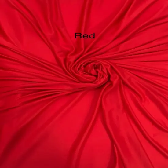 1 Yard Lightweight Red Matte Stretch Lining Fabric for Dresses, Costumes, and Sewing Projects 60&Prime; wide {1}
