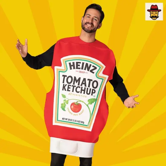 Heinz Ketchup Squeeze Bottle Costume Ideal for Parties and Festive Gatherings {6}
