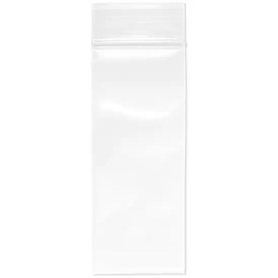Plymor 2" x 5", 4 Mil Heavy Duty Zipper Reclosable Plastic Bags {1}