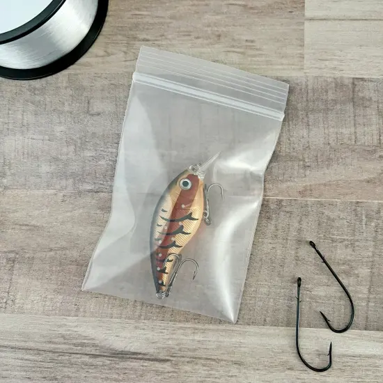 Plymor 3" x 4" (Pack of 100), 6 Mil Industrial Duty Zipper Reclosable Plastic Bags {5}