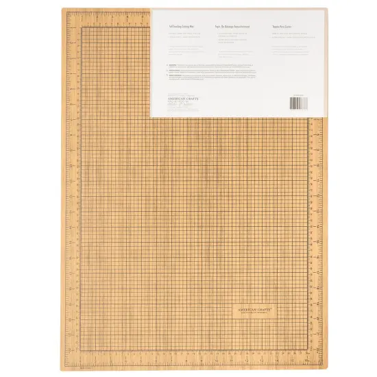 American Crafts Cutting Mat 17.7"X23.5"-Wood {2}