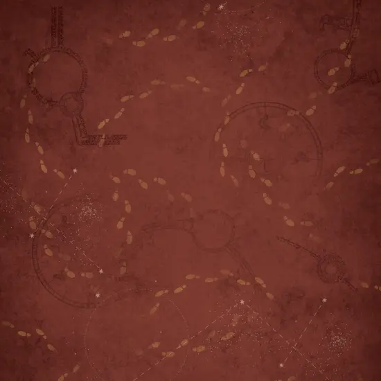 Paper House Harry Potter Double-Sided Cardstock 12"X12"-Harry Potter Marauder's Map {4}