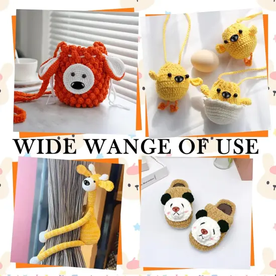 150 Pcs Safety Noses for Crochet {3}