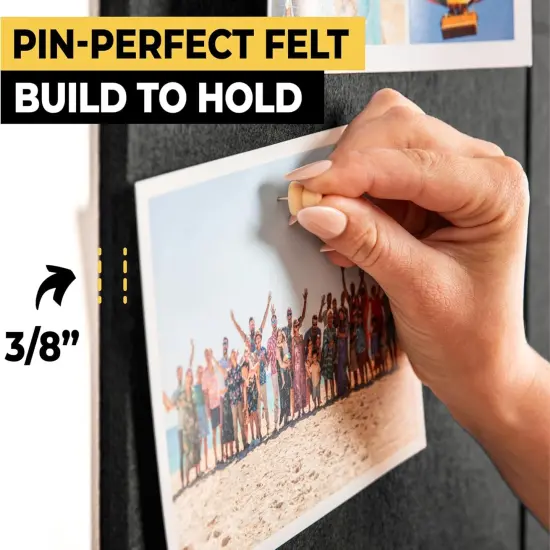 Black Bulletin Board for Wall 59" x 36" {5}