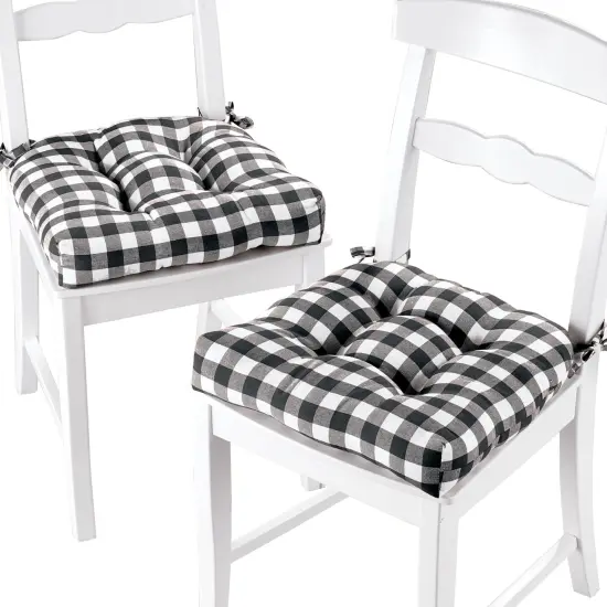 Collections Etc S/2 Buffalo Check Cushions {2}
