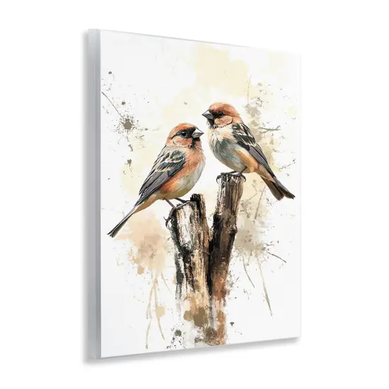 Stupell Industries Twin Birdies on Perch Wall Plaque By Franklyn Gregory {3}