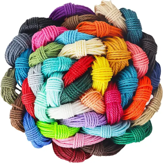 1mm 437 Yards Waxed Polyester Cord Wax Cotton String for Bracelet Making Waxed Thread for DIY Jewelry Making {1}