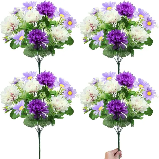 48 Heads Artificial Flowers for Outdoors {1}