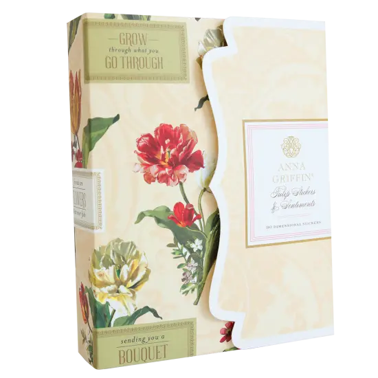 Tulip Stickers and Sentiments {1}