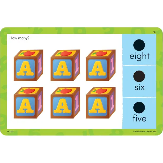 Numbers & Counting Hot Dots&reg; Jr. Card Set, 72 Per Set {3}