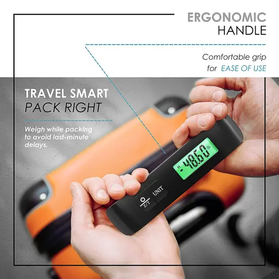 TravelArim 20 Inch Carry On Luggage with Luggage Scale Teal {7}