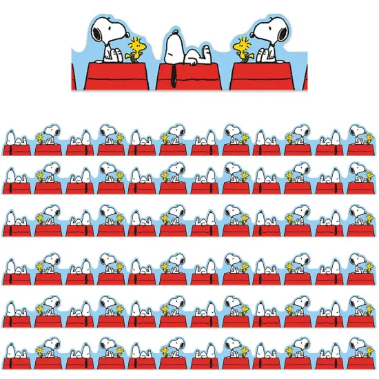 Peanuts&reg; Snoopy on Doghouse Extra Wide Die-Cut Deco Trim&reg;, 37 Feet Per Pack, 6 Packs {1}