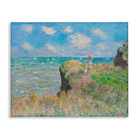 Stupell Industries Classic Monet Cliff Walk Canvas Wall Art Design by one1000paintings {1}