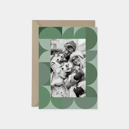 Geo Deco Holiday Photo Card {1}