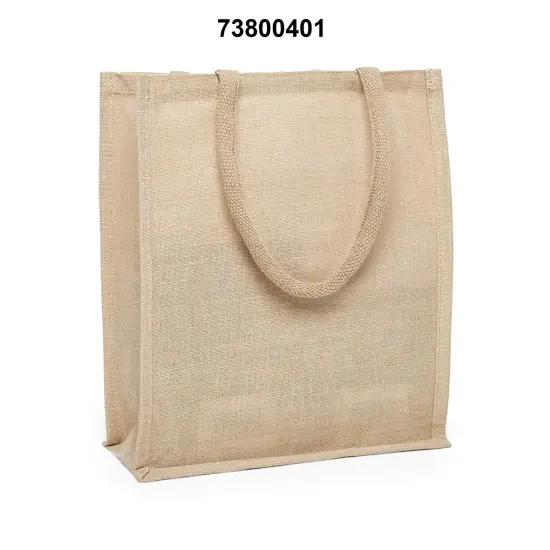 Practical Natural Jute Bag 11 3/4" x 4 3/4" x 13 7/8" {3}