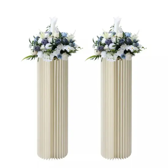 Centerpiece Stands Columns Display with Acrylic Lid Self-adhesive Strip Design {1}