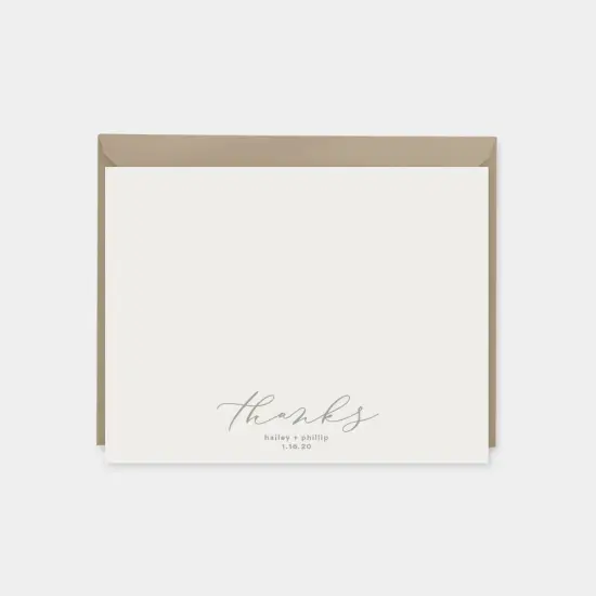 Thanks Script Note Cards IV {1}