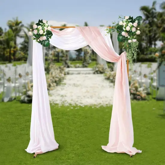 Wedding Arch Backdrop Metal Stand Square Flower Rack Frame Garden Party Decor {3}
