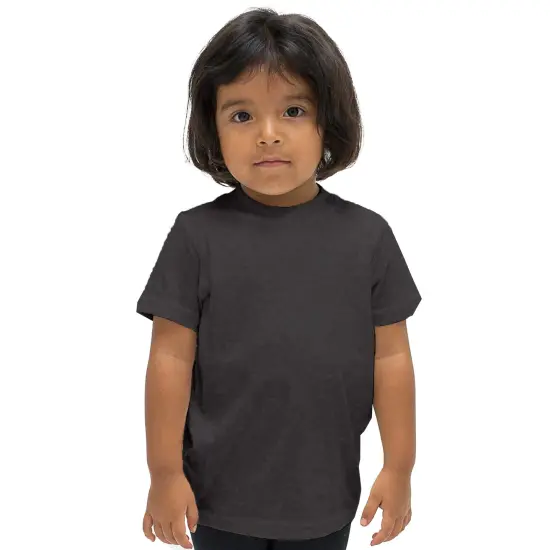 BELLA + CANVAS&reg; Toddler Crewneck Short Sleeve Jersey T-Shirt Dark grey heather {1}