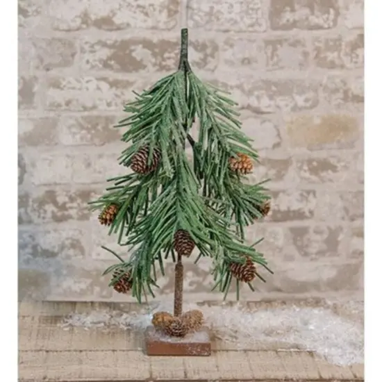 Snowy Douglas Mini Fir Tree 16" {1}