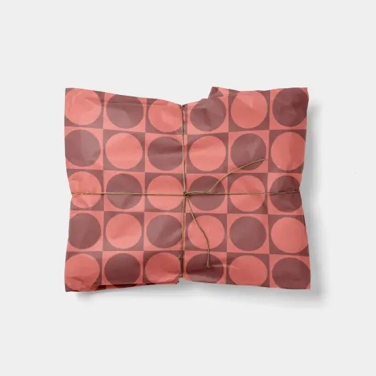 Circle Checker Gift Wrap {1}