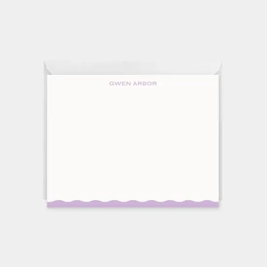 Wavy Edge Note Cards VIII {1}