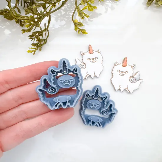 LLAMA UNICORN PEGASUS | ENCHANTED | ANIMAL | CLAY CUTTERS {3}